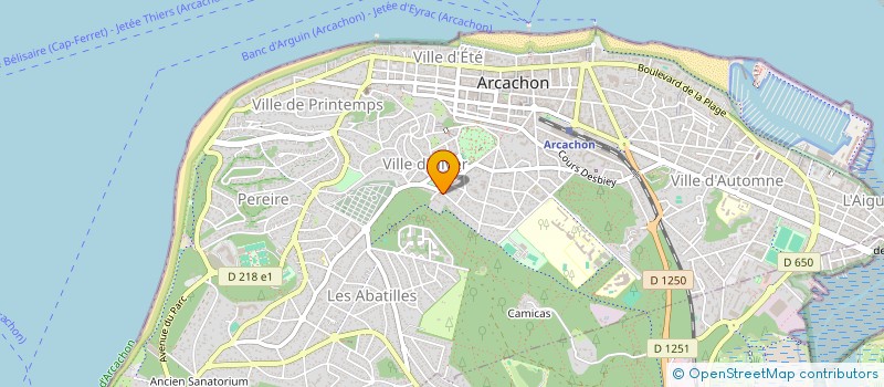localisation de l'entreprise SYND COPRO RES LA FORET à ARCACHON