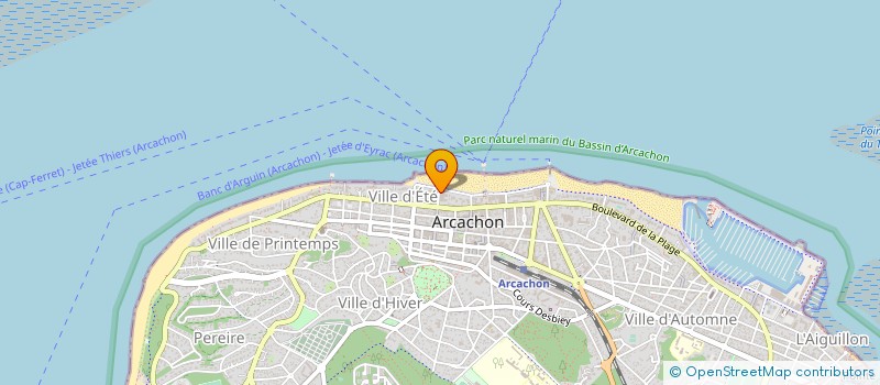 localisation de l'entreprise SYND COPRO RES LA HOULE  ARCACHON