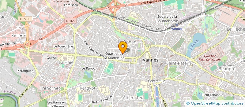 localisation de l'entreprise SYND COPRO RES LA RIVA  VANNES