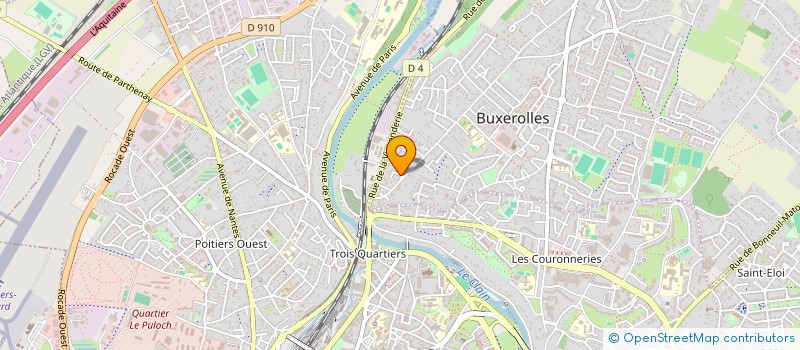 localisation de l'entreprise SYND COPRO RES LA SABOTERIE  BUXEROLLES