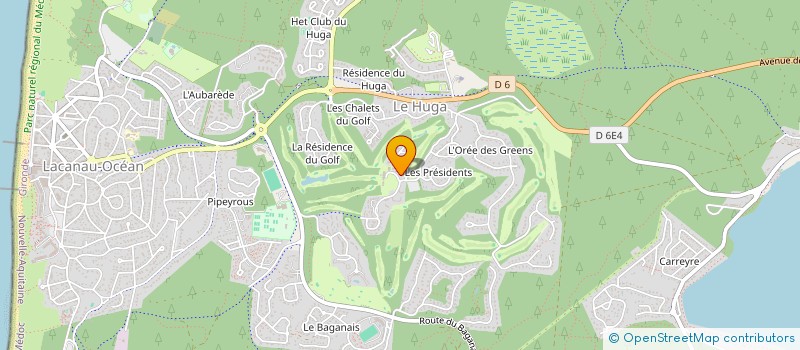 localisation de l'entreprise SYND COPRO RES LE BAGANAIS  LACANAU