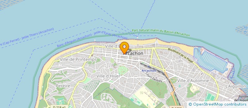 localisation de l'entreprise SYND COPRO RES LE CENTRE DOUSSY  ARCACHON