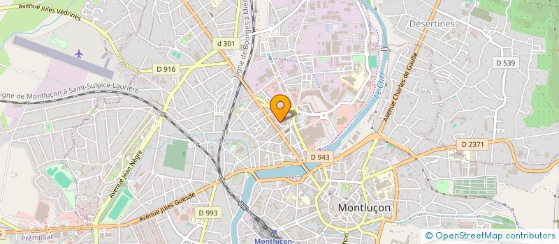 localisation de l'entreprise SYND COPRO RES LE GERMINAL à MONTLUCON