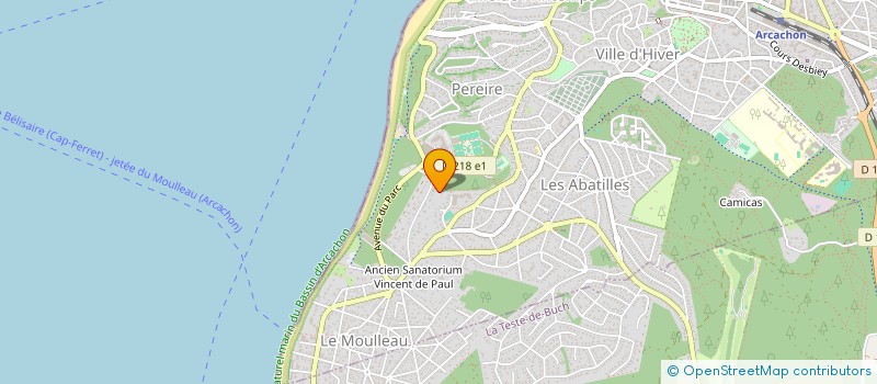 localisation de l'entreprise SYND COPRO RES LE PARC  ARCACHON