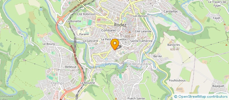 localisation de l'entreprise SYND COPRO RES LE SADI CARNOT  RODEZ