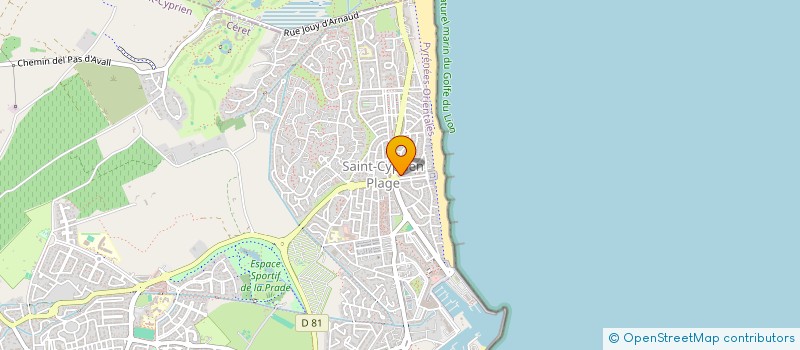 localisation de l'entreprise SYND COPRO RES LES ALBERES  ST CYPRIEN