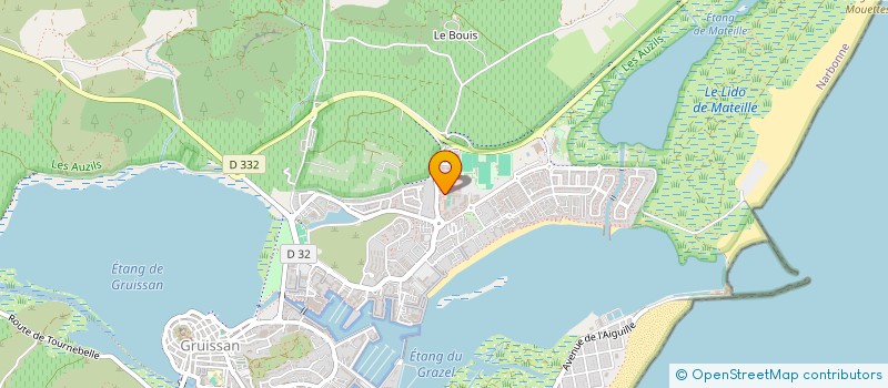 localisation de l'entreprise SYND.COPRO.RES.LES AMANDINES  GRUISSAN