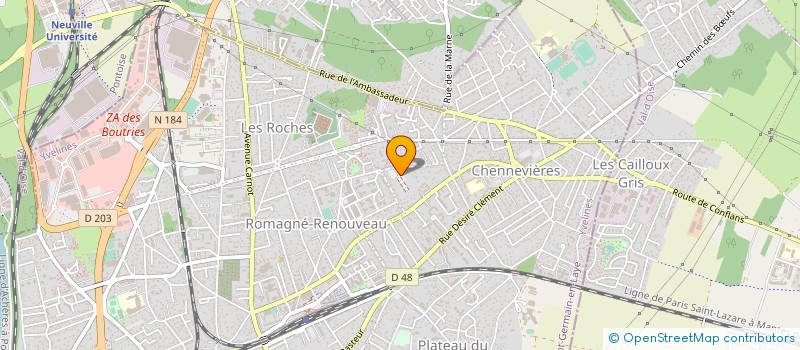 localisation de l'entreprise SYND COPRO RES LES CLOS  CONFLANS-SAINTE-HONORINE