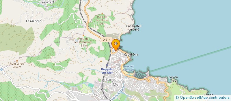 localisation de l'entreprise SYND COPRO RES LES ELMES  BANYULS-SUR-MER