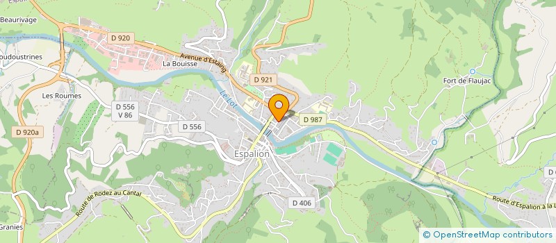 localisation de l'entreprise SYND COPRO RES LES HORTANELLES  ESPALION