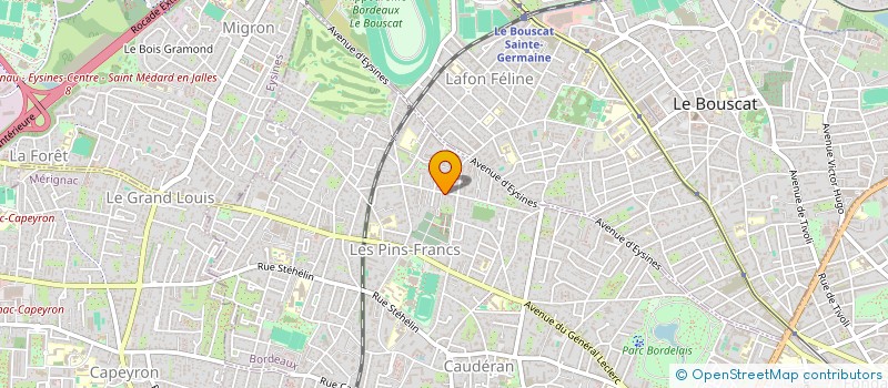 localisation de l'entreprise SYND COPRO RES LES ORANGERS  BORDEAUX