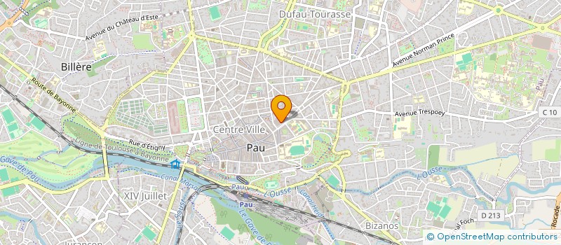 localisation de l'entreprise SYND COPRO RES LES TERRASSES BOSQUET à PAU