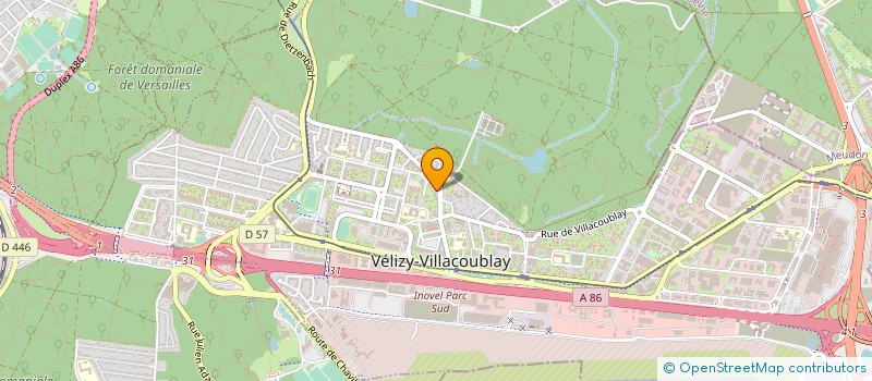 localisation de l'entreprise SYND COPRO RES LES URSINES  VELIZY-VILLACOUBLAY
