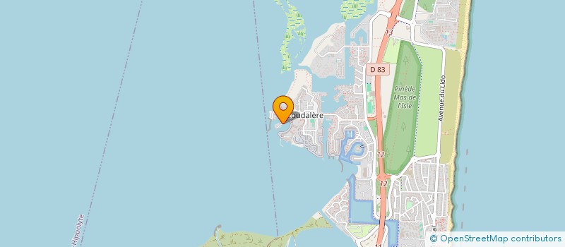 localisation de l'entreprise SYND COPRO RES LES VIGIES  LE BARCARES