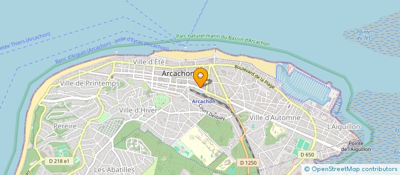 localisation de l'entreprise SYND COPRO RES MAGELLAN  ARCACHON