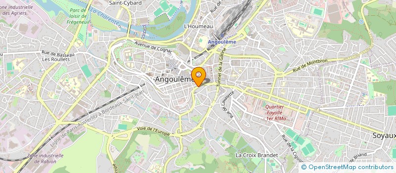 localisation de l'entreprise SYND COPRO RES MONTMOREAU à ANGOULEME