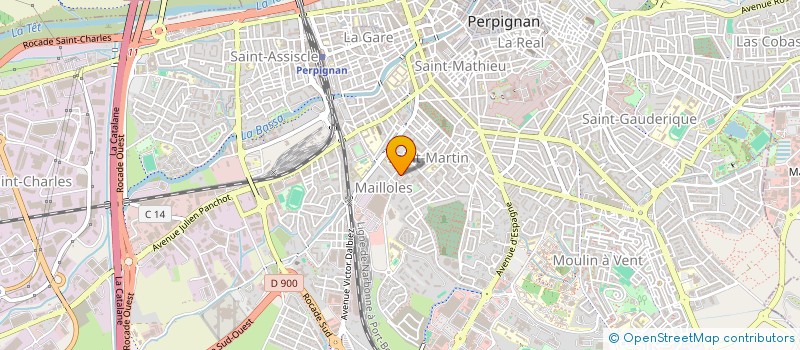 localisation de l'entreprise SYND COPRO RES PARC BACCHUS C  PERPIGNAN