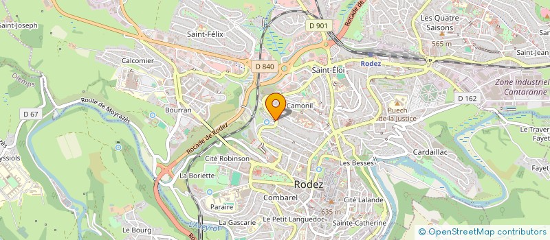 localisation de l'entreprise SYND COPRO RES PAUL RAMADIER 1 ET 3  RODEZ