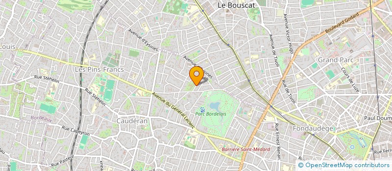 localisation de l'entreprise SYND COPRO RES PIQUECAILLOUX A B1  BORDEAUX