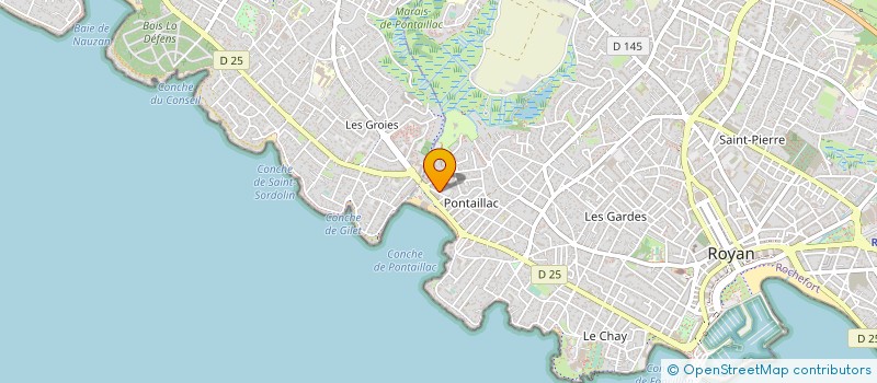 localisation de l'entreprise SYND COPRO RES PONTAILLAC  ROYAN