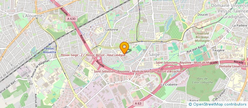 localisation de l'entreprise SYND COPRO RES PONTET MUSSET  PESSAC