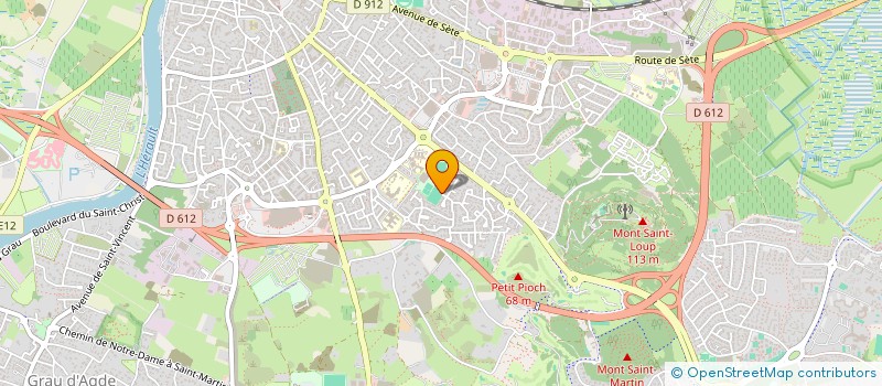 localisation de l'entreprise SYND COPRO RES PORT DAUPHIN 2  AGDE