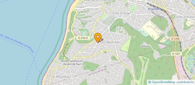 localisation de l'entreprise SYND COPRO RES ROSE MOUSSE  ARCACHON