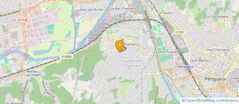 localisation de l'entreprise SYND COPRO RES ST EXUPERY  COULOUNIEIX-CHAMIERS