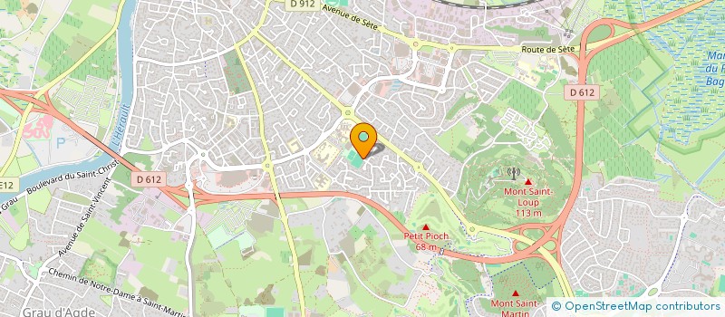 localisation de l'entreprise SYND COPRO RES TERRASSES DU CAP  AGDE