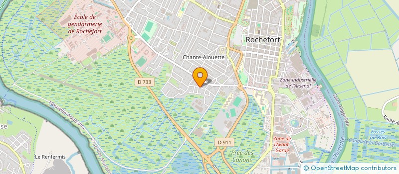 localisation de l'entreprise SYND COPRO RES VAILLANT  ROCHEFORT