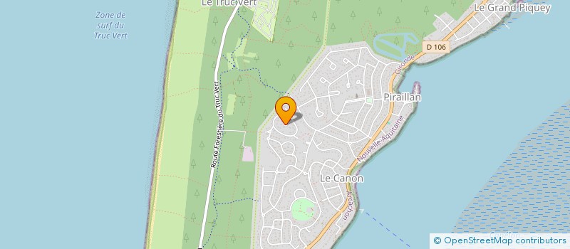 localisation de l'entreprise SYND COPRO RES VILLA ALGERIENNE  LEGE-CAP-FERRET