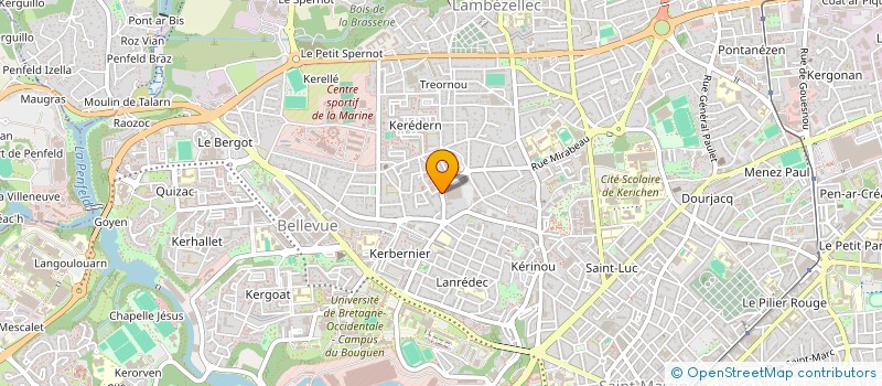 localisation de l'entreprise SYND COPRO RESI JARDIN DES SCIENCES  BREST