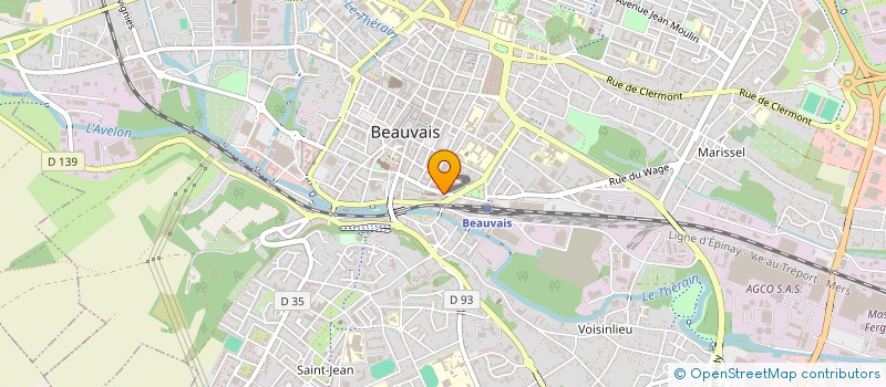 localisation de l'entreprise SYND COPRO RESID ARCHERS JEANNE HACHETTE  BEAUVAIS