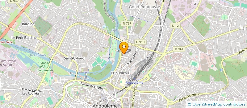 localisation de l'entreprise SYND COPRO RESID SCI DU BOURGUET à ANGOULEME
