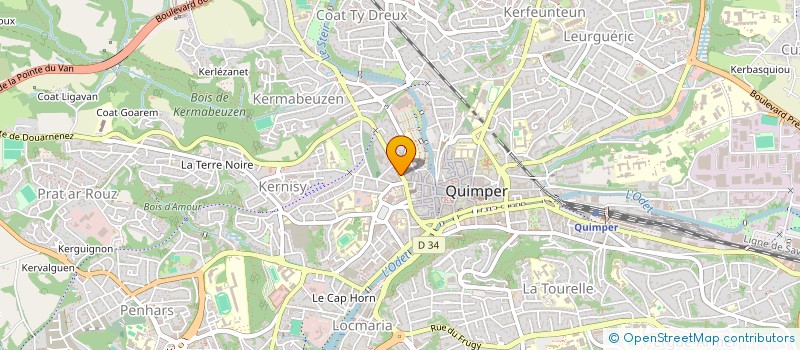 localisation de l'entreprise SYND COPRO RESID VILLA ST MATHIEU  QUIMPER