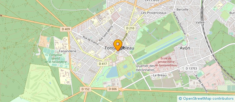 localisation de l'entreprise SYND COPRO RESIDENCE 1 RUE DU MONTEBELLO  FONTAINEBLEAU