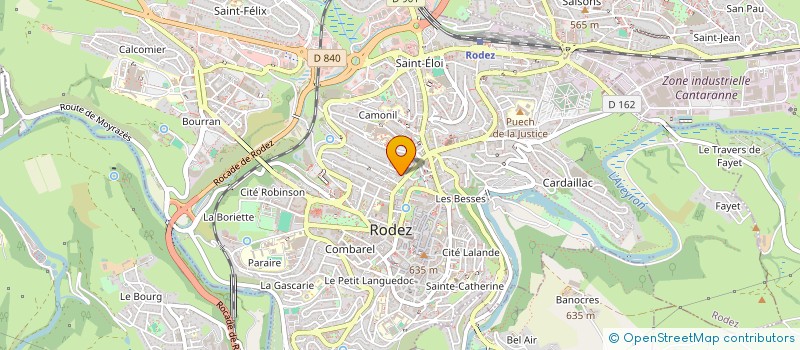 localisation de l'entreprise SYND COPRO RESIDENCE 1 TER RUE MONTCALM  RODEZ