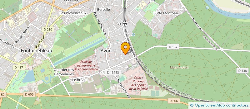 localisation de l'entreprise SYND COPRO RESIDENCE 43 BIS RUE SOUVENIR  AVON