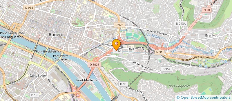 localisation de l'entreprise SYND COPRO RESIDENCE ARC 5 à ROUEN