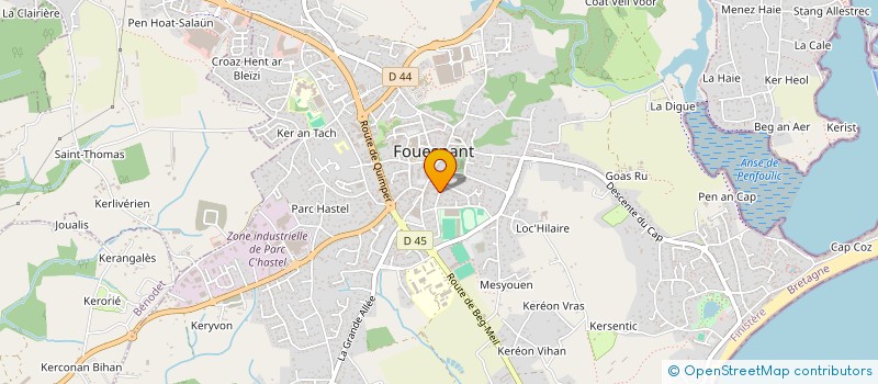 localisation de l'entreprise SYND COPRO RESIDENCE ARMORIQUE  FOUESNANT