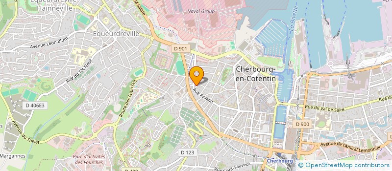 localisation de l'entreprise SYND COPRO RESIDENCE ASSELIN  CHERBOURG-EN-COTENTIN