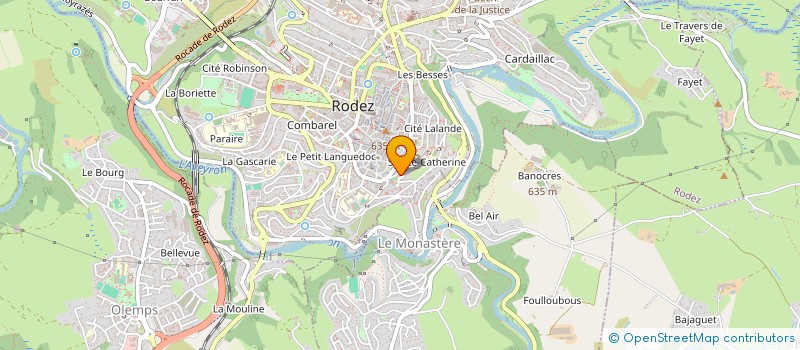 localisation de l'entreprise SYND COPRO RESIDENCE BOULE D OR  RODEZ