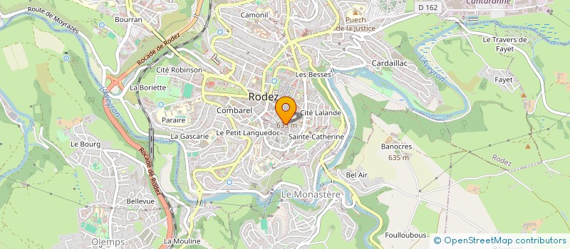 localisation de l'entreprise SYND COPRO RESIDENCE CABLAT  RODEZ