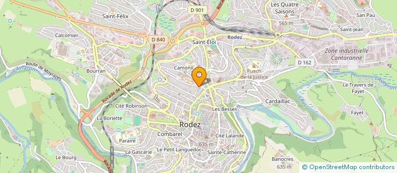 localisation de l'entreprise SYND COPRO RESIDENCE CARNUS  RODEZ