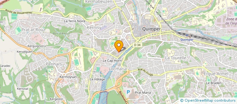 localisation de l'entreprise SYND COPRO RESIDENCE DE KERGOS  QUIMPER