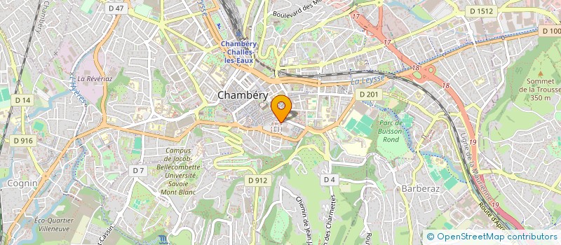 localisation de l'entreprise SYND COPRO RESIDENCE DE L'ARCHE  CHAMBERY