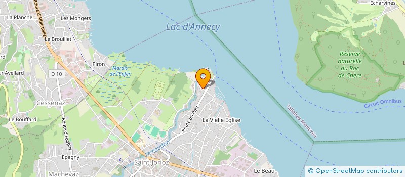 localisation de l'entreprise SYND COPRO RESIDENCE DE LA PLAGE  SAINT-JORIOZ