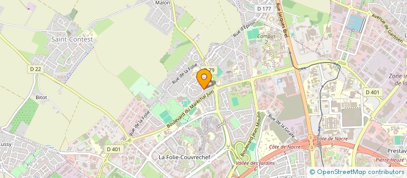 localisation de l'entreprise SYND COPRO RESIDENCE DOMAINE  COUBERTIN à CAEN