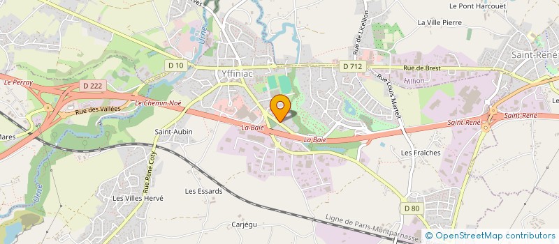 localisation de l'entreprise SYND COPRO RESIDENCE DUGUESCLIN  YFFINIAC