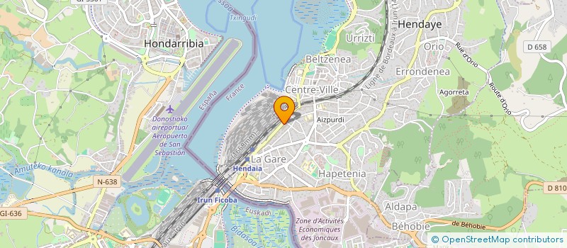 localisation de l'entreprise SYND COPRO RESIDENCE ELENATXO ENEA  HENDAYE